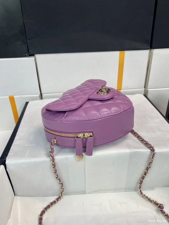 Firstbag Ru CHANEL Bag-18*16.5*6.5CM Heart 0710
